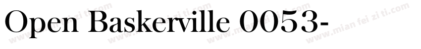 Open Baskerville 0053字体转换